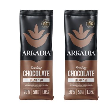 Arkadia 20% Cocoa Drinking Chocolate 1kg – Smooth & Creamy Hot Chocolate